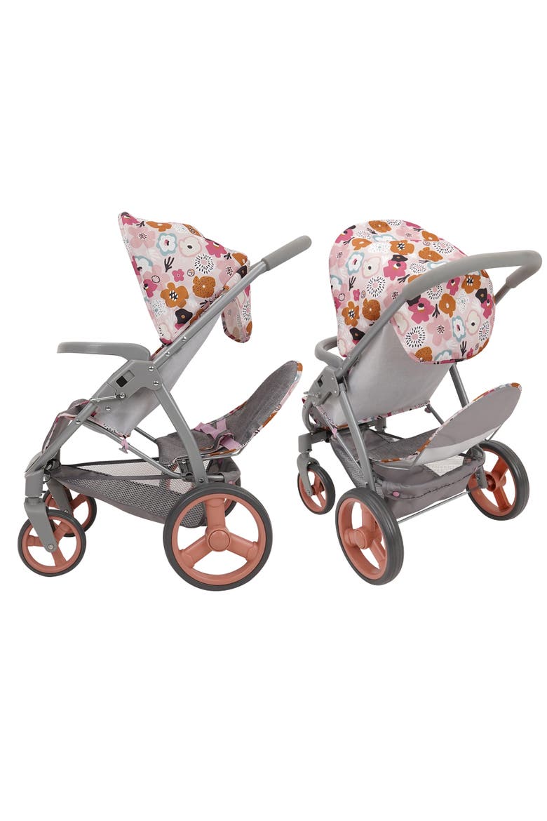 Melange Flora Mabelle Duo Twin Doll Stroller 2 Dolls 18", 3+, Alternate, color, Multicolored