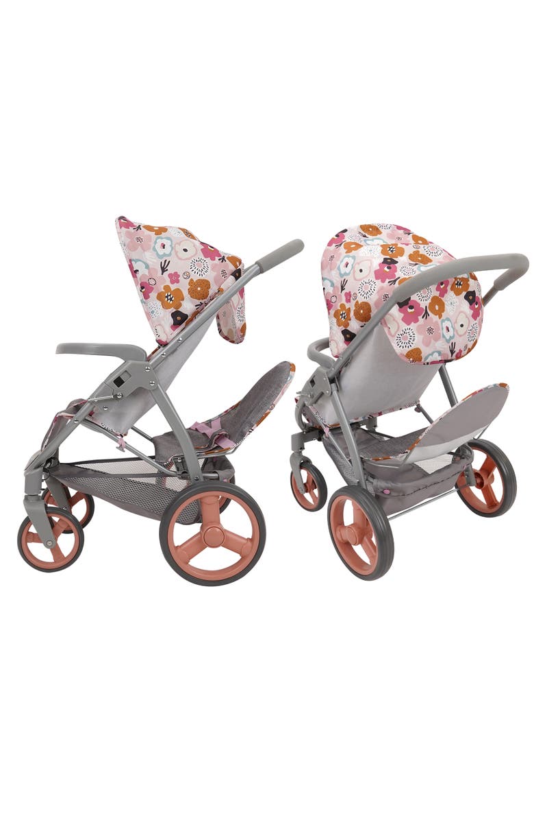 509 Crew Melange Flora Mabelle Duo Twin Doll Stroller 2 Dolls 18", 3+, Alternate, color, Multicolored