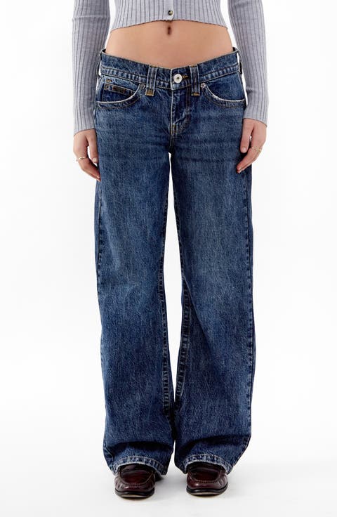 Kayla Low Rise Wide Leg Jeans (Dark Vintage)