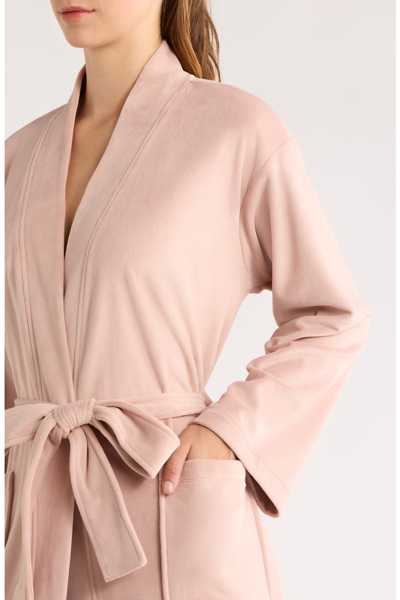 Luxe Chic Robe, Alternate, color, PINK CLAY