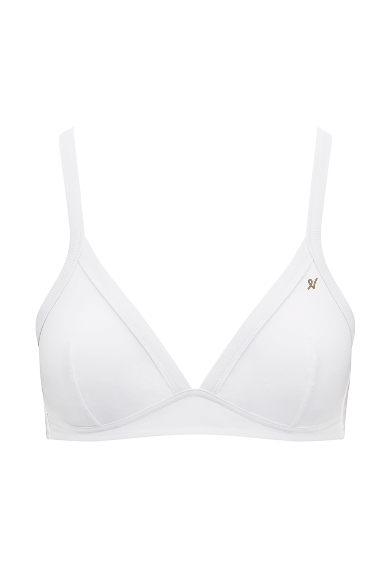 The Organic Cotton Easy Does It Comfort Bralette, Alternate, color, Cotton White