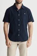 JACHS Classic Oxford Short Sleeve Button-Up Shirt
