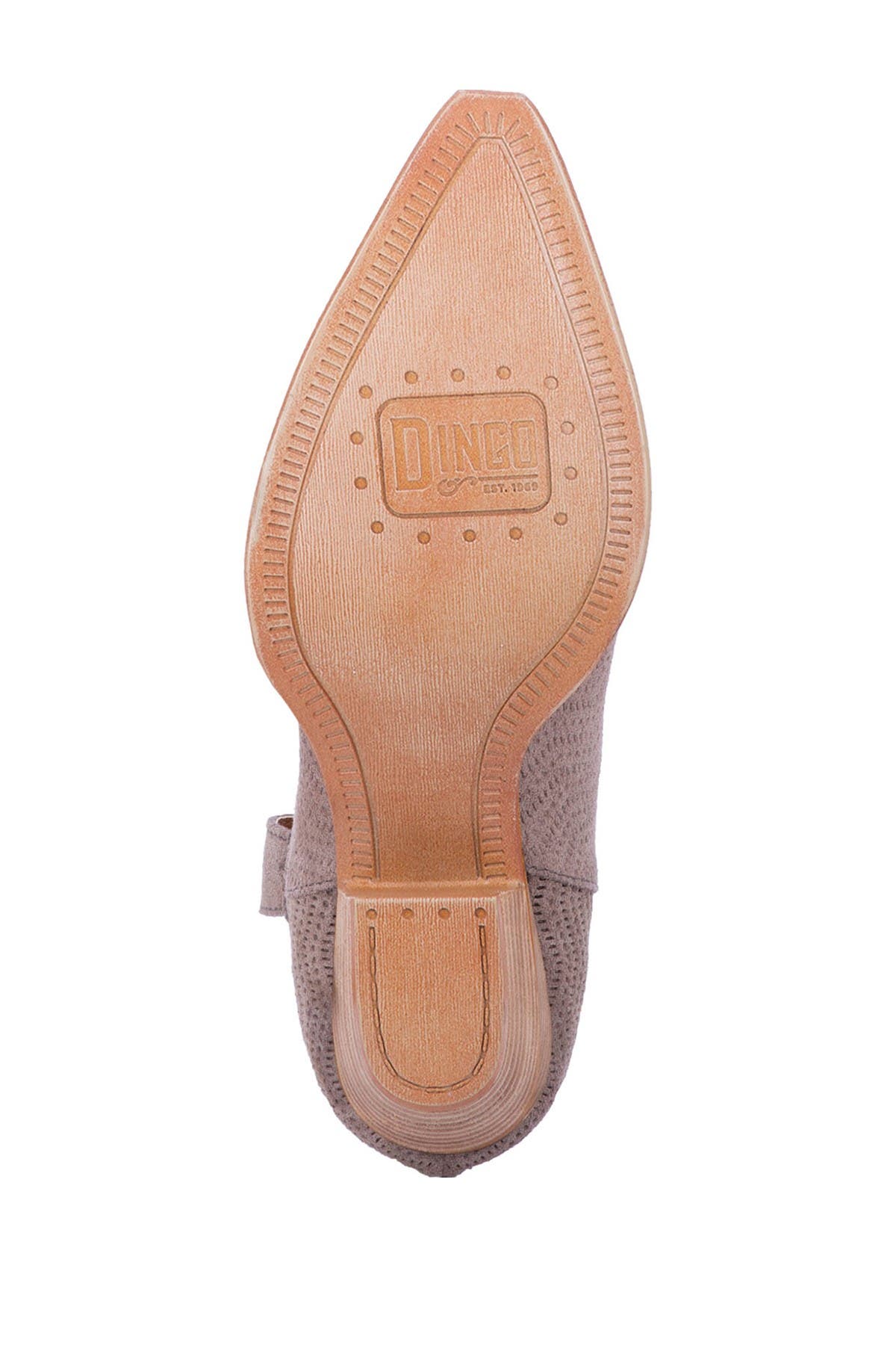 DAN POST BOOT COMPANY Kuster Suede Perforated Western Ankle Boot, Main, color, 