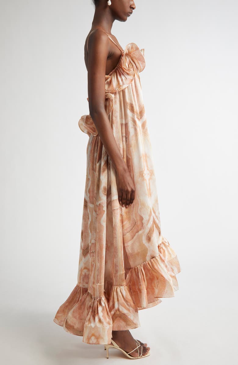 Zimmermann Illuminate Flounce Ruffle Gown, Alternate, color,