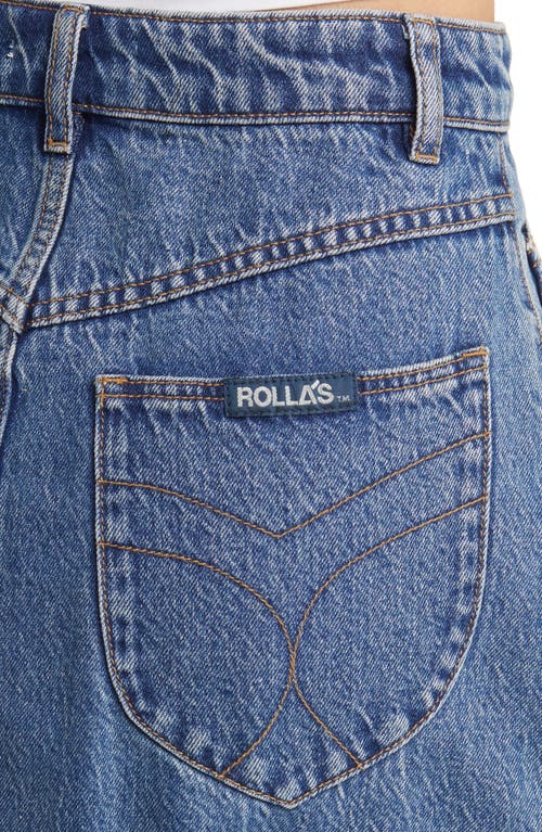 Rolla's Chicago Denim Maxi Skirt In Lyocell Blue
