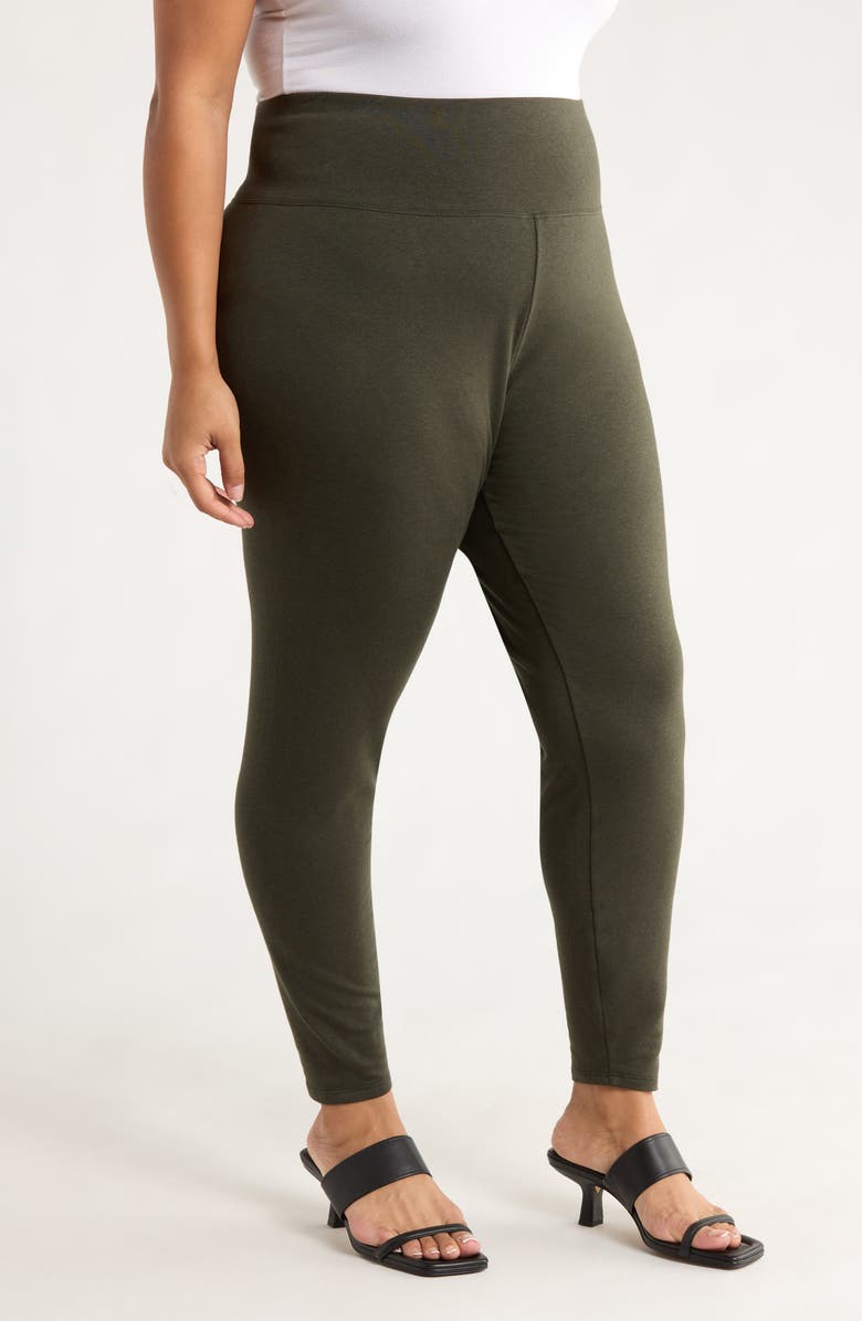 Eileen Fisher High Waist Ankle Leggings, Main, color, Woodland