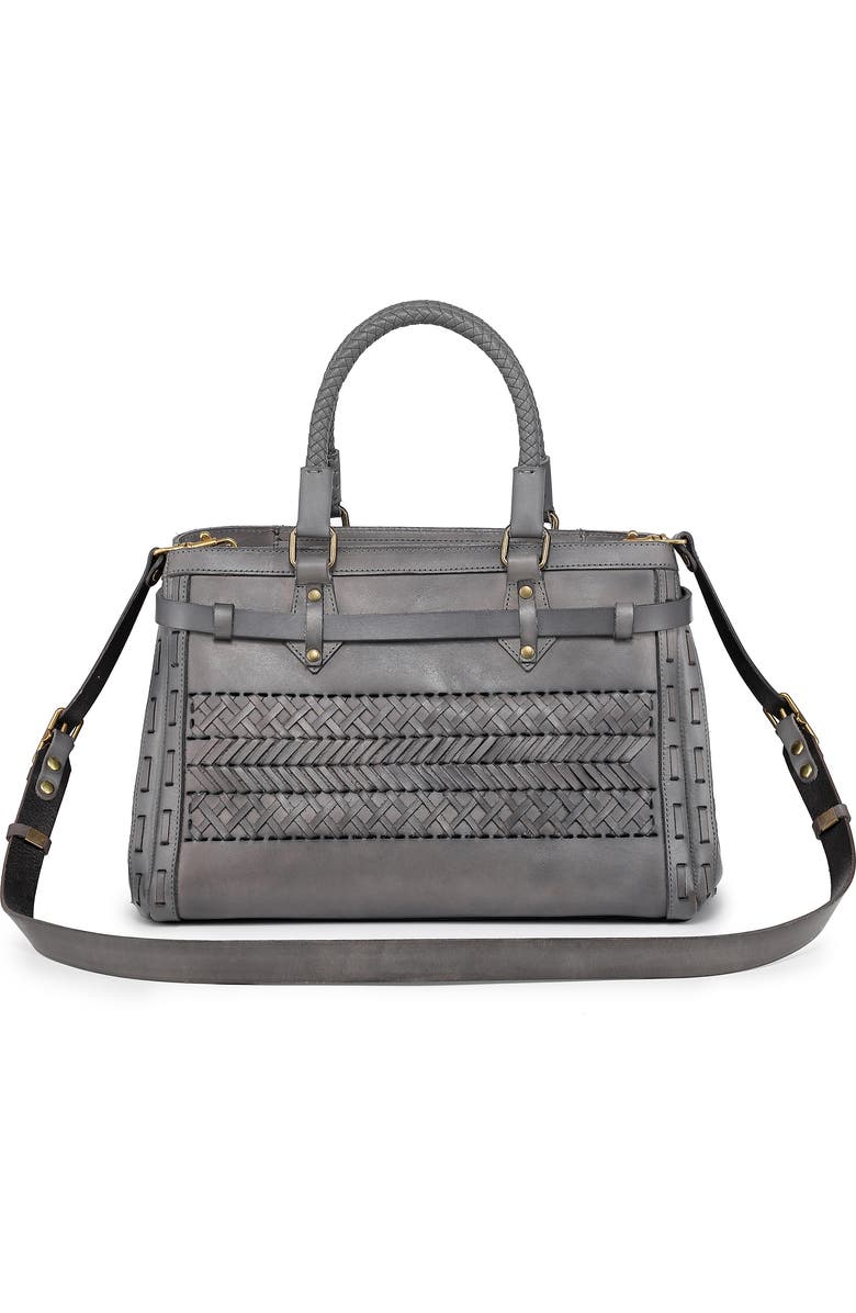 OLD TREND Woven Leather Satchel, Alternate, color,