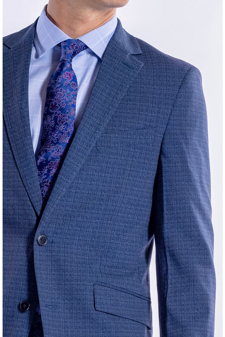 Hoxton Blue Tattersall Knit Suit, Alternate, color, BLUE