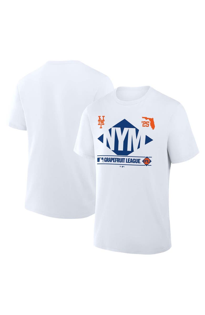 FANATICS Men's Fanatics White New York Mets 2025 Spring Training Grapefruit League True Icon T-Shirt, Alternate, color, White
