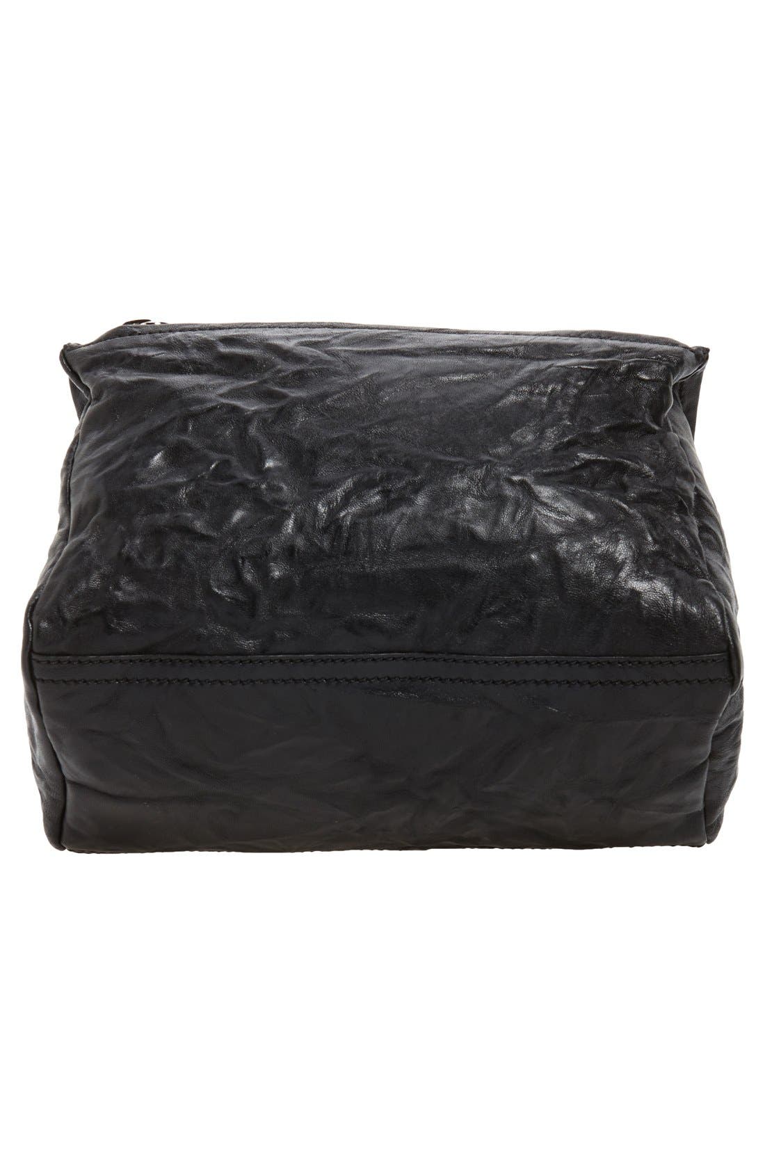 Small Pepe Pandora Leather Shoulder Bag, Alternate, color, BLACK