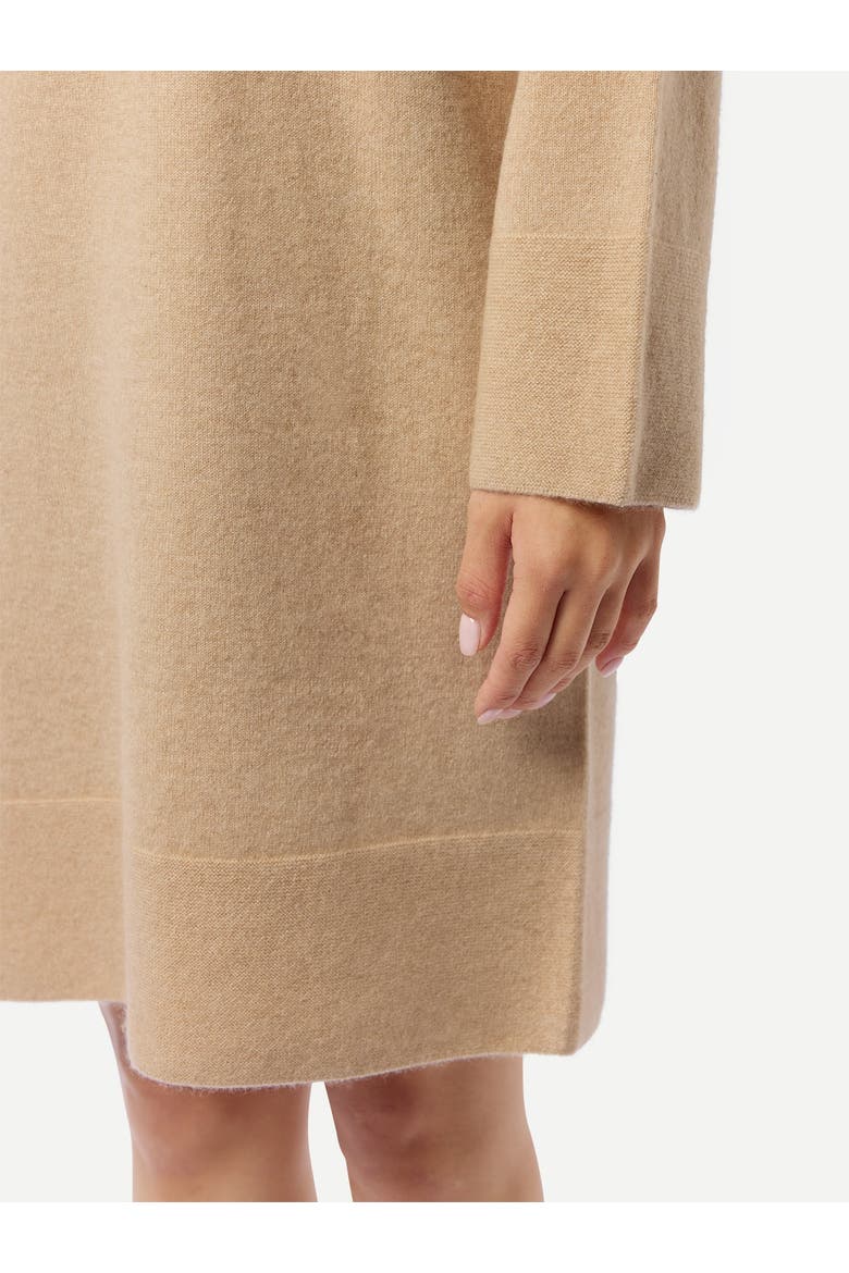 C-Neck Knit Dress, Alternate, color, beige
