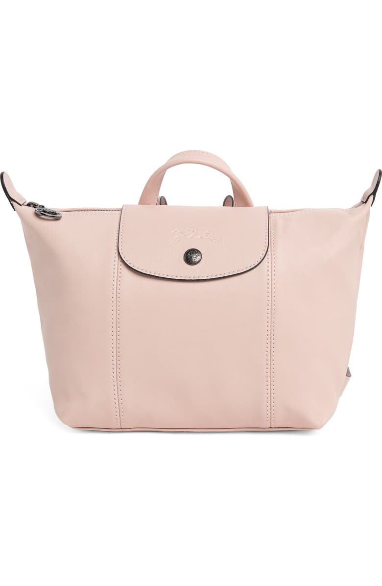 Longchamp Le Pliage Cuir Leather Top Handle Bag, Main, color,