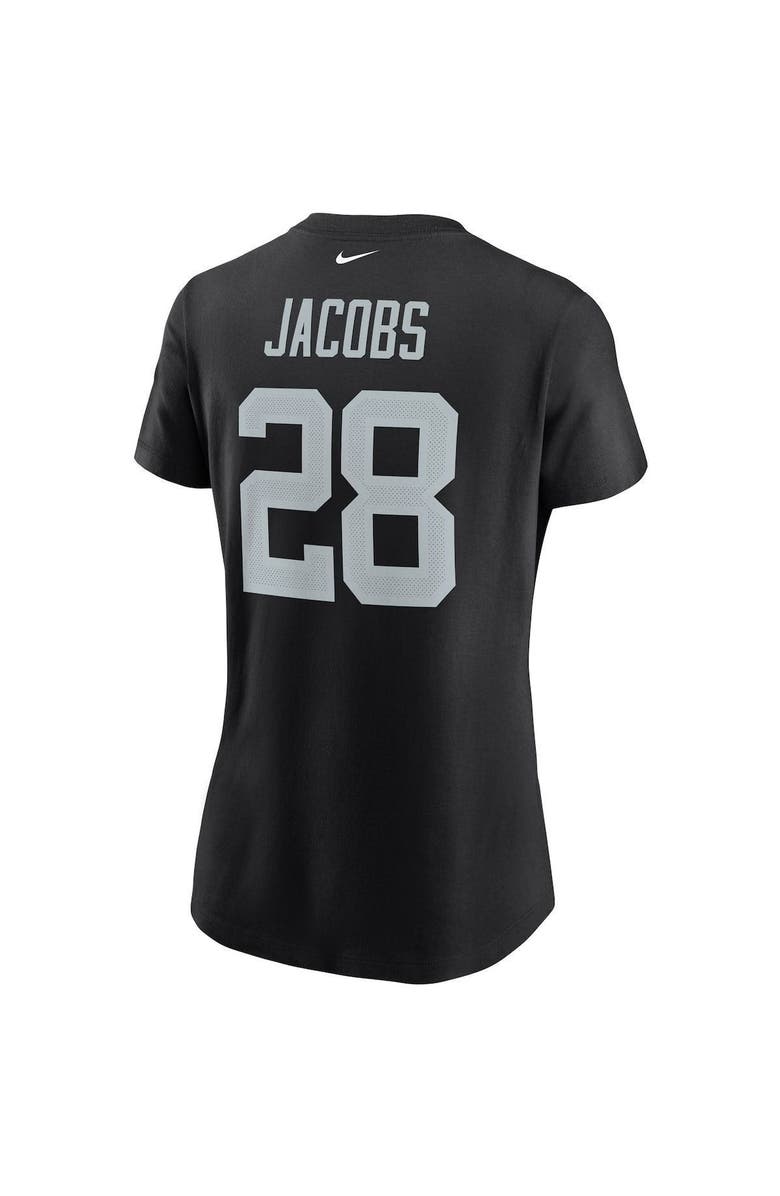 Nike Women's Nike Josh Jacobs Black Las Vegas Raiders Name & Number T-Shirt, Alternate, color, 