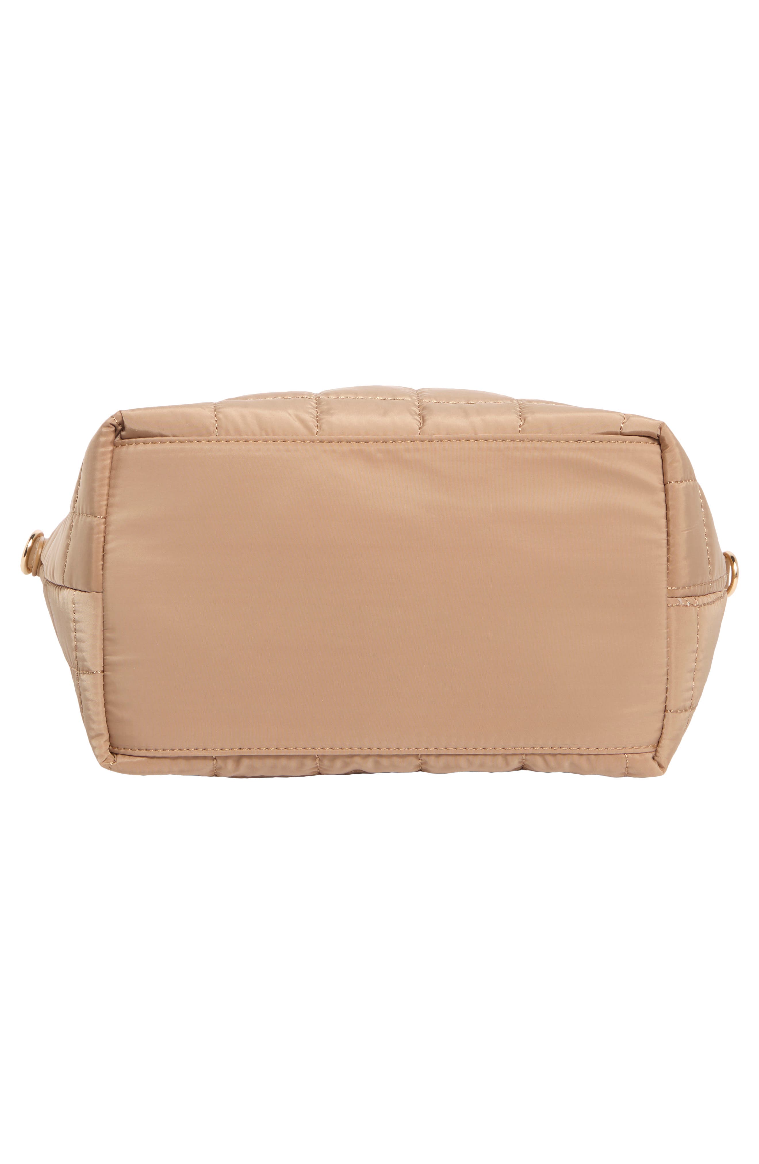 Quilted Nylon Tote Bag, Alternate, color, NATURAL