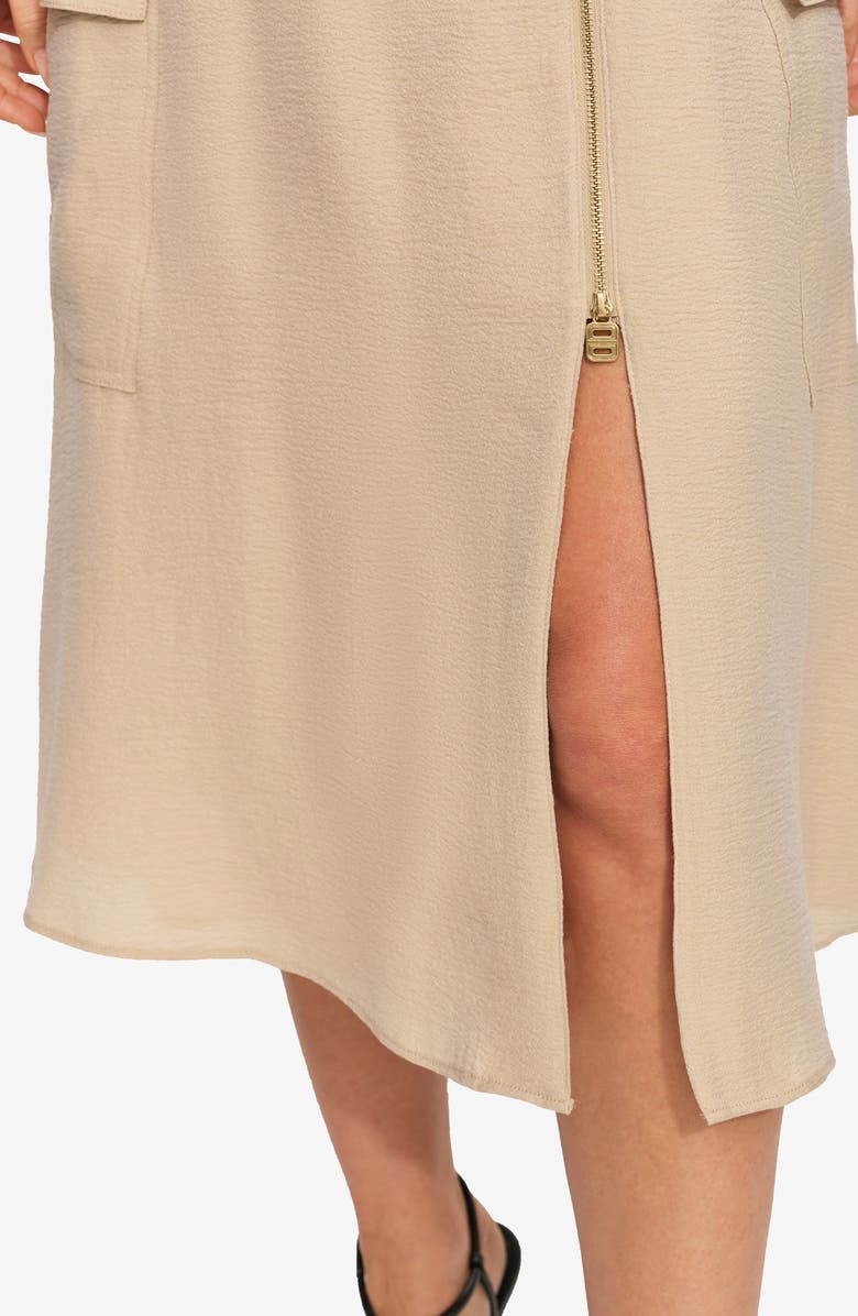 DKNY Cargo Midi Dress, Alternate, color, Sandalwood