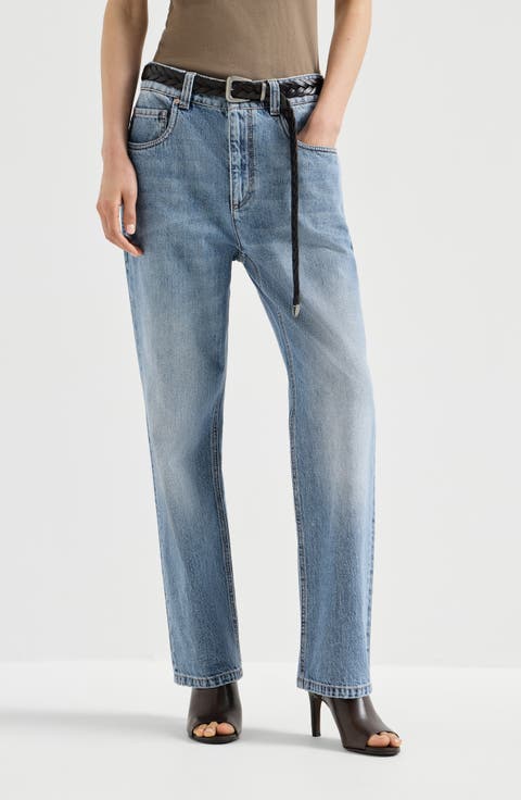 Retro five-pocket trousers