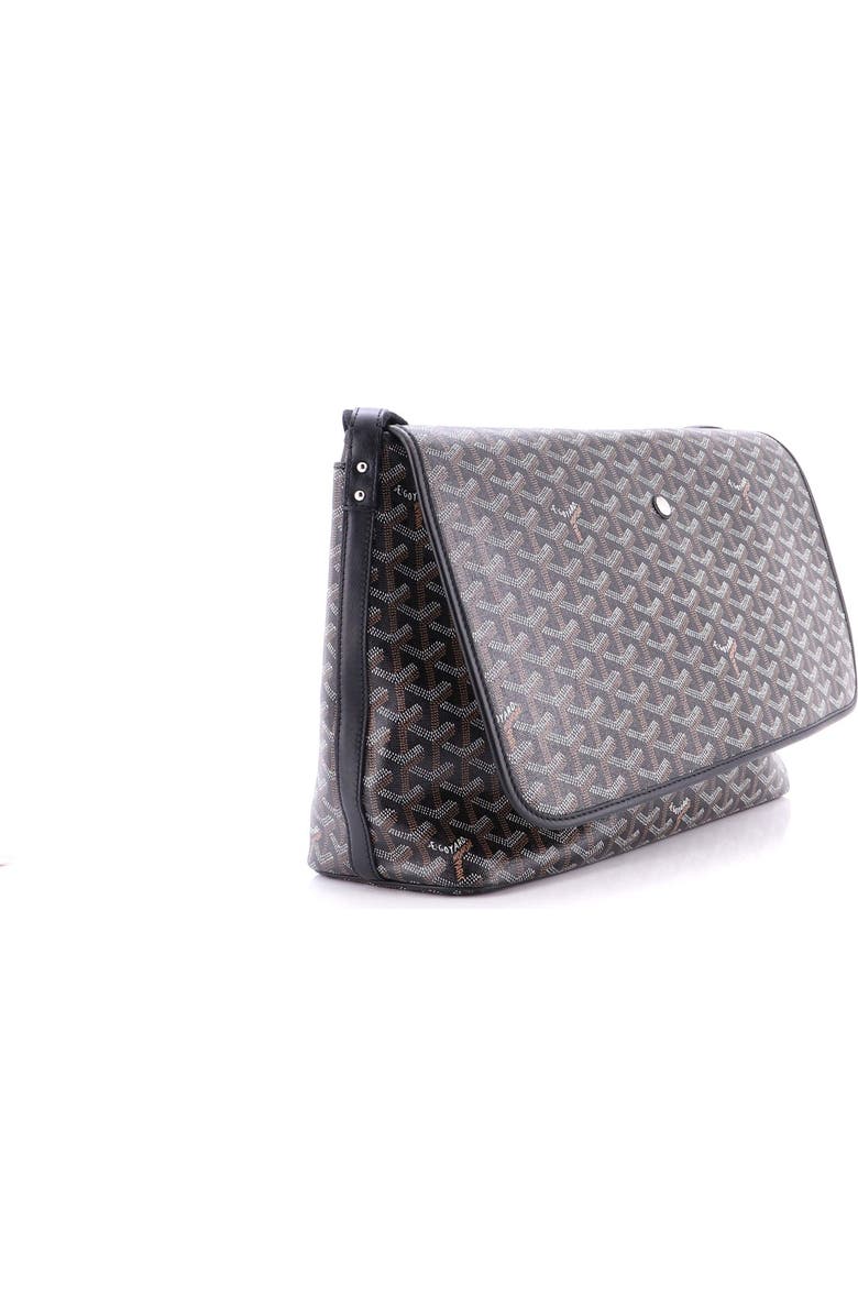 Pre-Owned Goyard Capetien Messenger Bag Coated Canvas, Alternate, color, Black