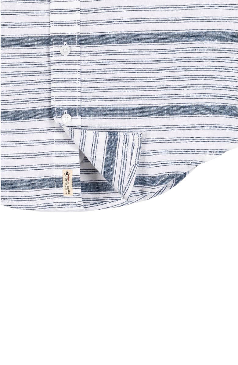 Hope & Henry Boys' Linen Short Sleeve Button Down Shirt, Kids, Alternate, color,