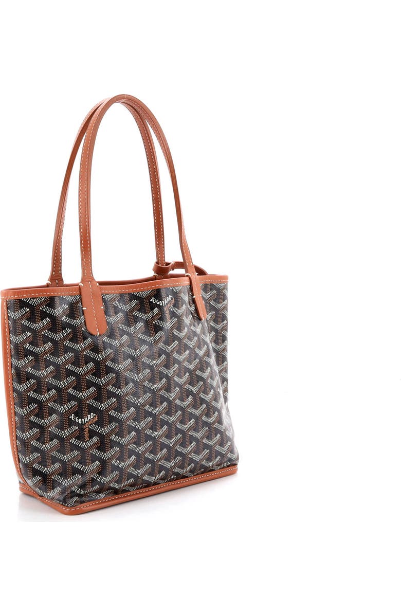 Pre-Owned Goyard Anjou Reversible Tote Coated Canvas Mini, Alternate, color, Brown