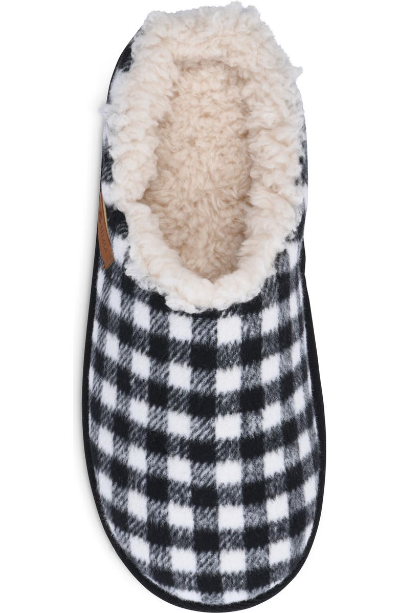 GAAHUU Buffalo Check Faux Shearling Lined Slipper, Alternate, color,
