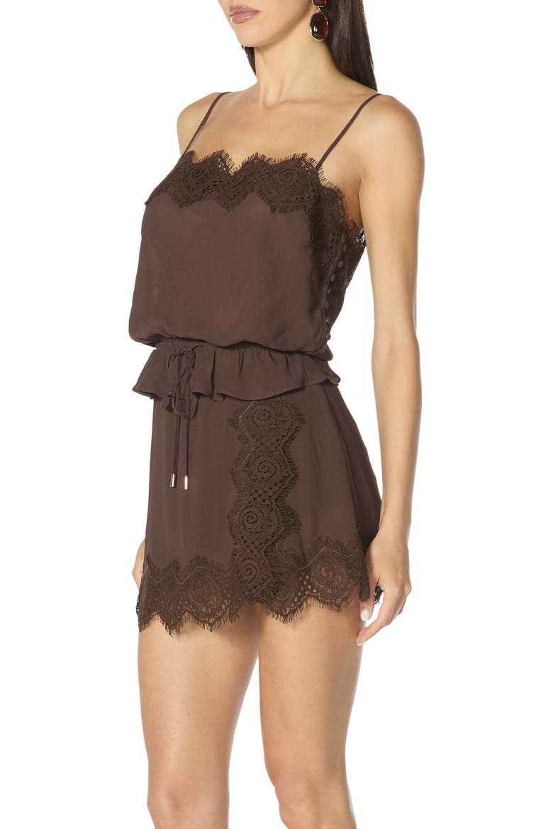 Healy Lace Trim Camisole, Alternate, color, ESPRESSO