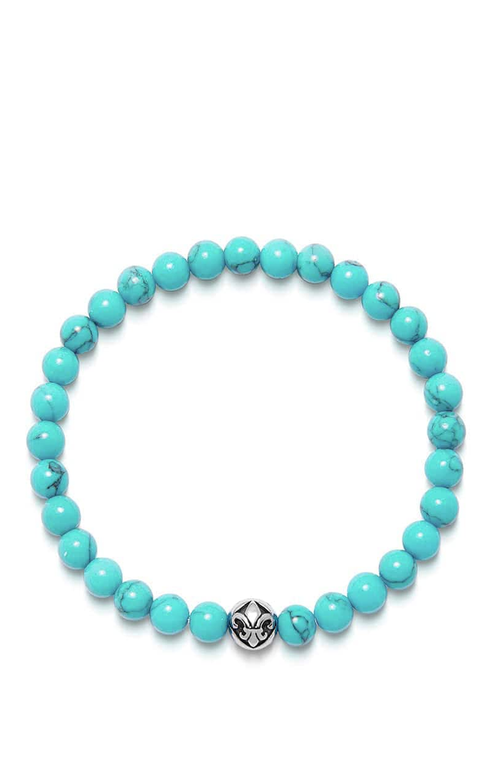 Nialaya Turquoise Wristband Bracelet In Gray