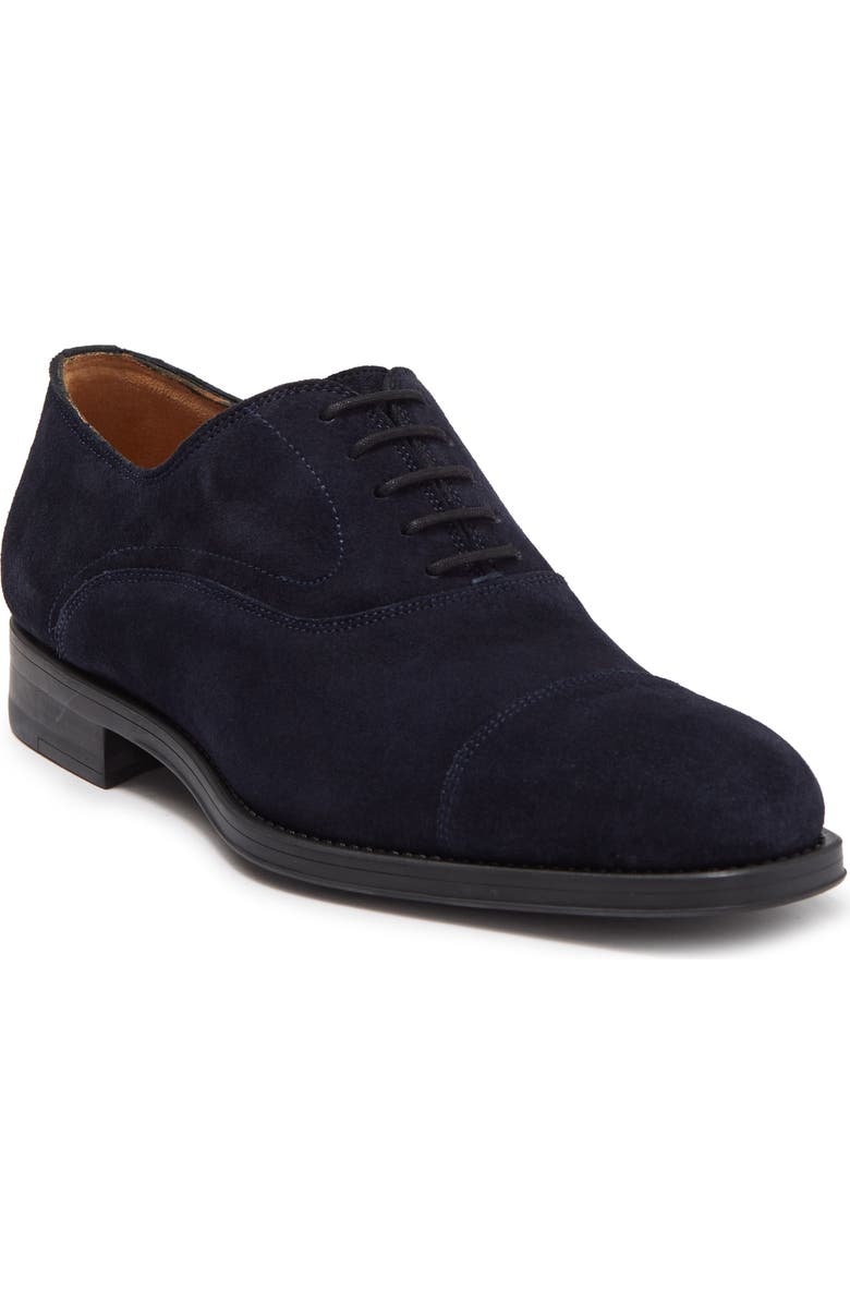 Magnanni Tosi Cap Toe Suede Oxford, Main, color,