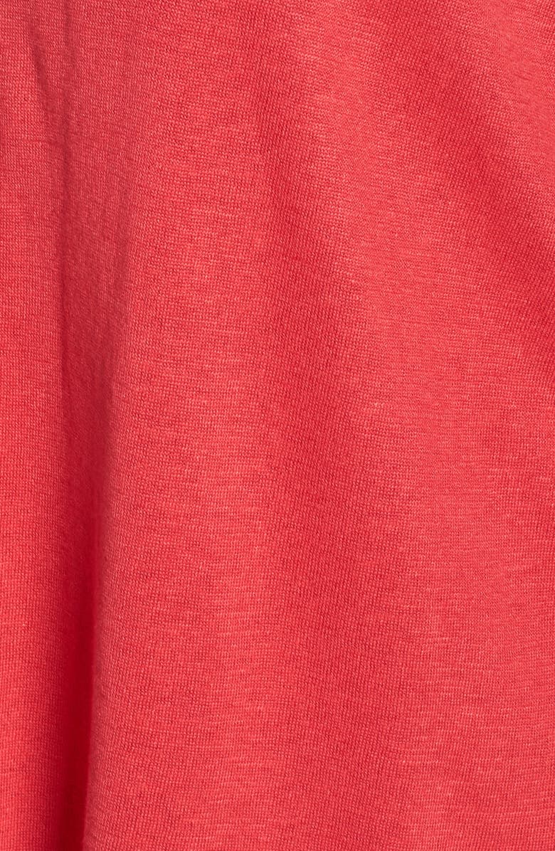 NIC+ZOE Ruched Sleeve Linen Blend Cardigan, Alternate, color,