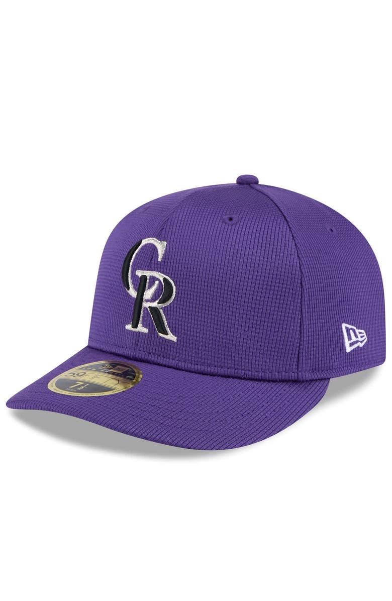 New Era Men's New Era Purple Colorado Rockies 2025 Spring Training Low Profile 59FIFTY Fitted Hat, Alternate, color, Purple