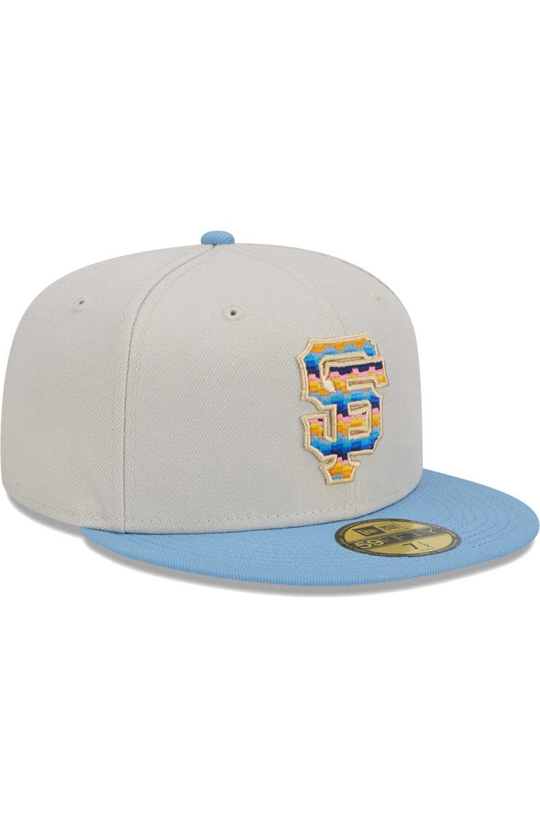 New Era Men's New Era Natural San Francisco Giants Beach Front 59FIFTY Fitted Hat, Alternate, color,