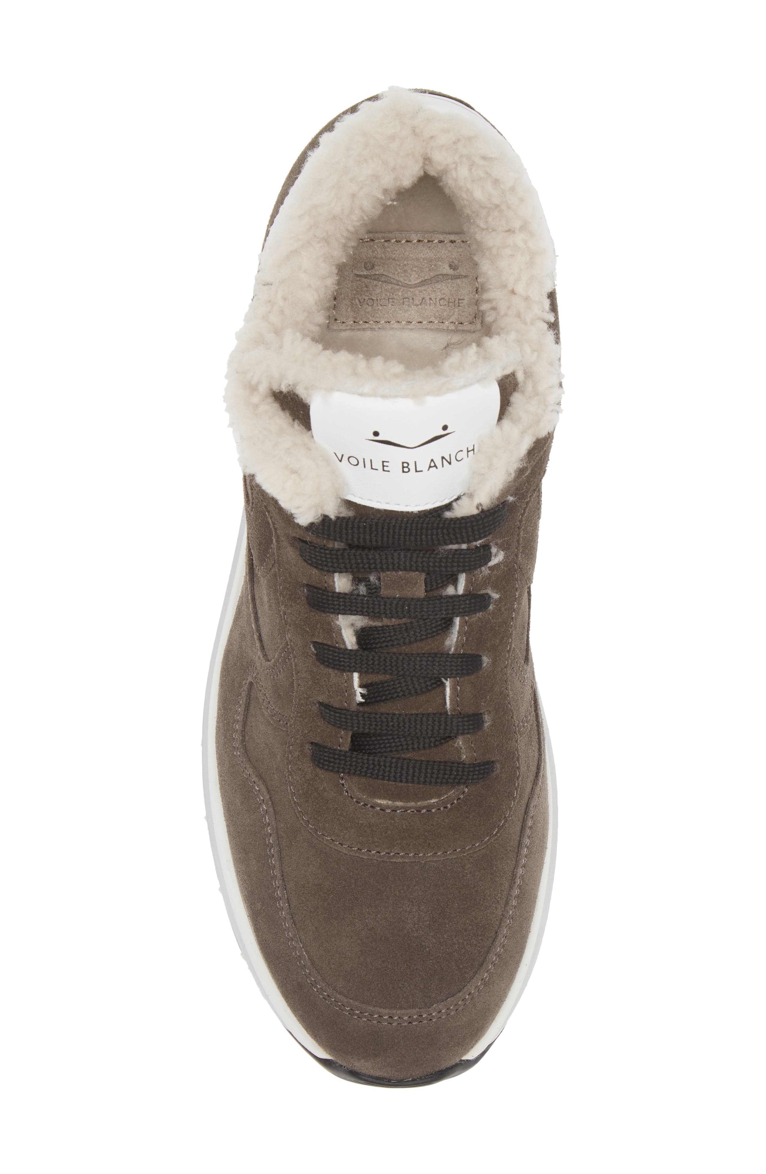 Voile Blanche Maran Genuine Shearling & Suede Sneaker, Alternate, color, 