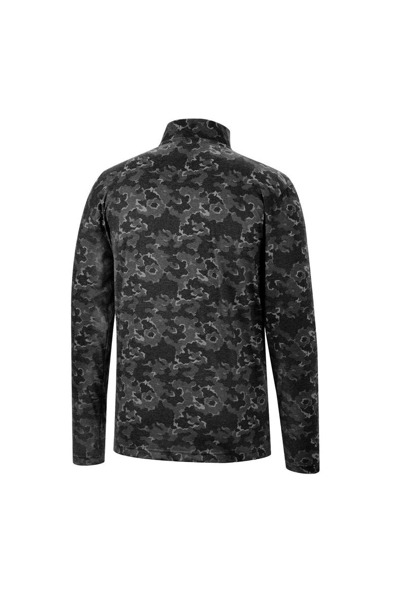 Men's Colosseum Black Iowa Hawkeyes Tivo Quarter-Zip Jacket, Alternate, color, Black