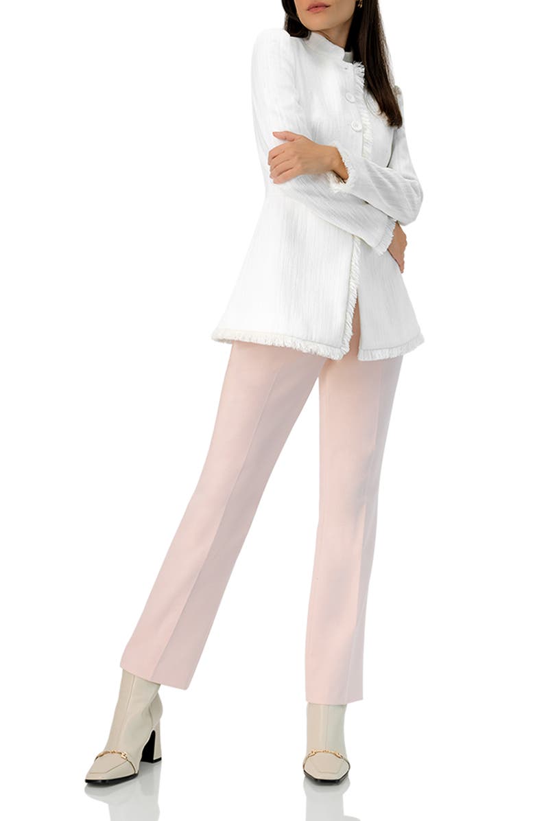 IVONNE Tailored Straight-Leg Pants, Alternate, color, Dusty Pink