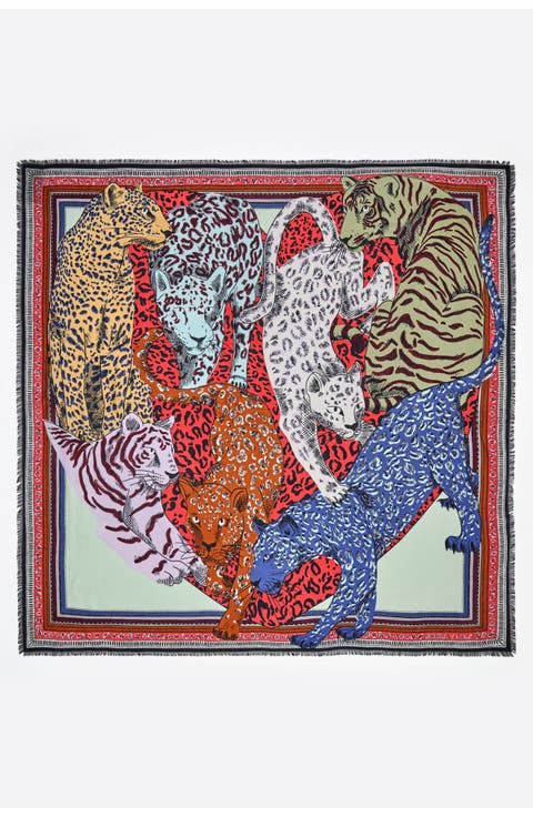 Cats Heart Shawl With Borders