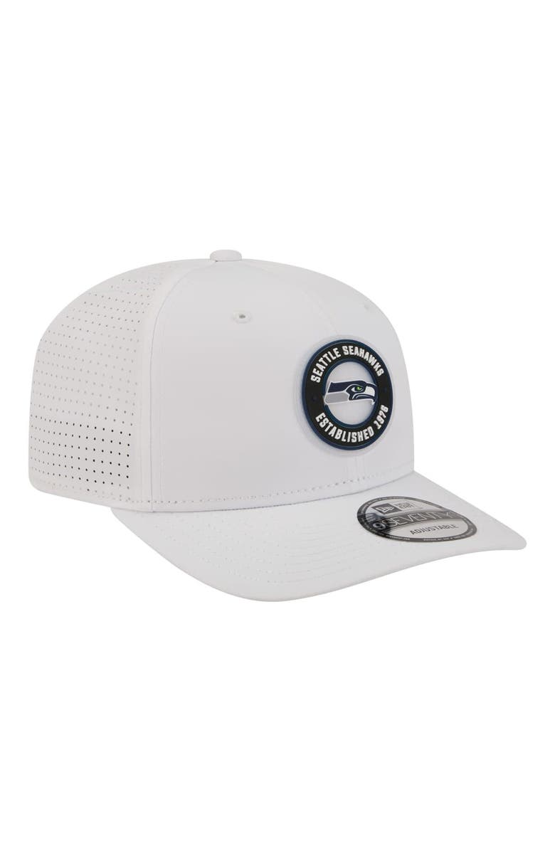 New Era Men's New Era  White Seattle Seahawks COOLERA 9SEVENTY Adjustable Hat, Alternate, color, White