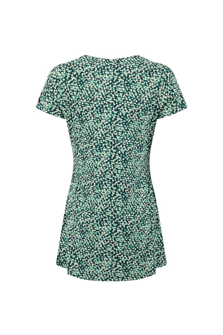 Sidra Printed Jersey Slub Tunic Top, Alternate, color, Deep Teal