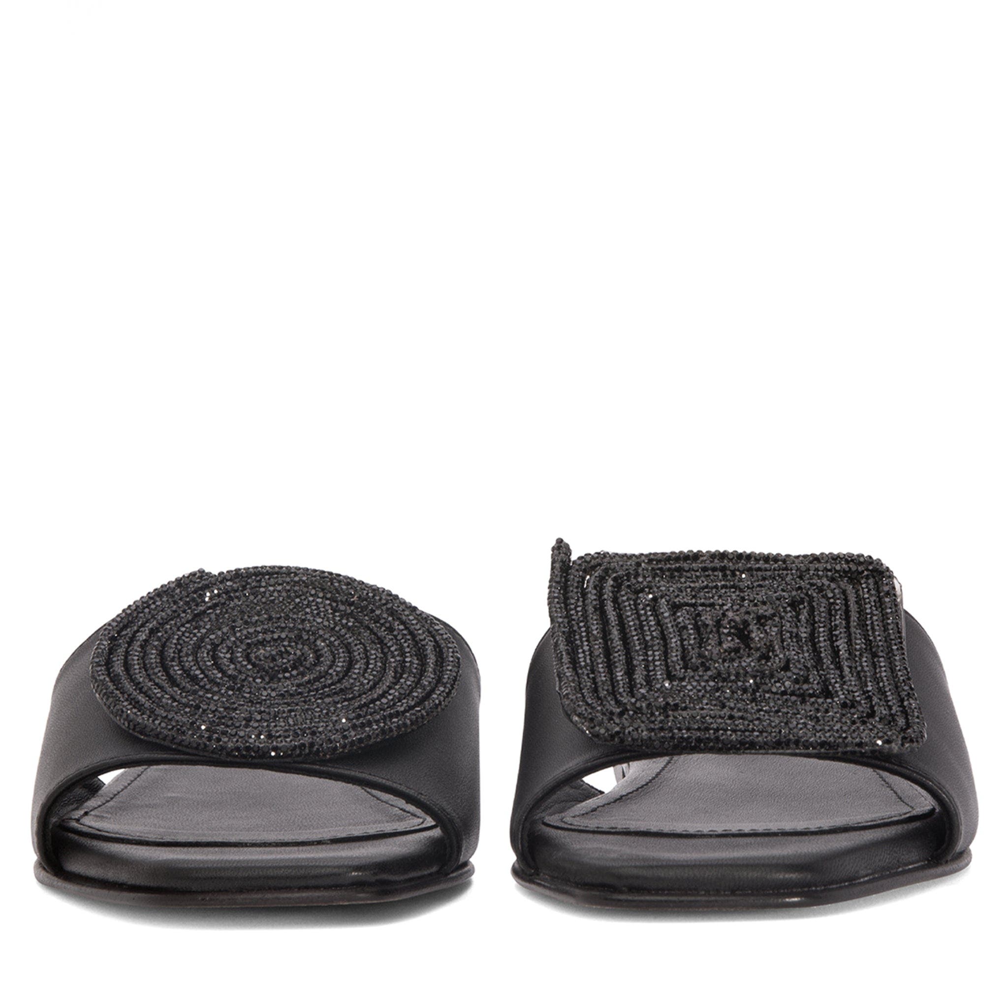 BEAUTIISOLES Adeline Flat Sandal, Alternate, color, Black