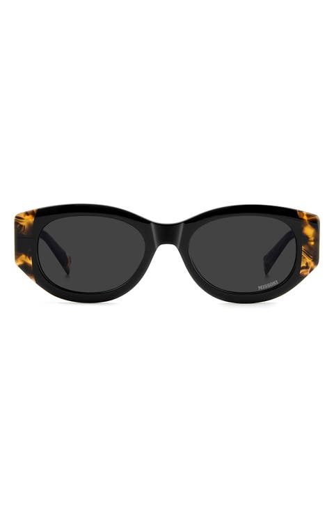 52mm Oval Sunglasses