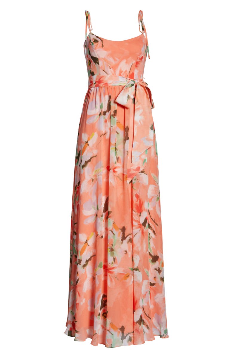 Dress the Population Hollie Floral Maxi Dress, Alternate, color, 