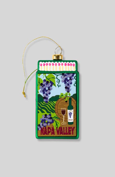 Matchbook Ornament - Napa Valley