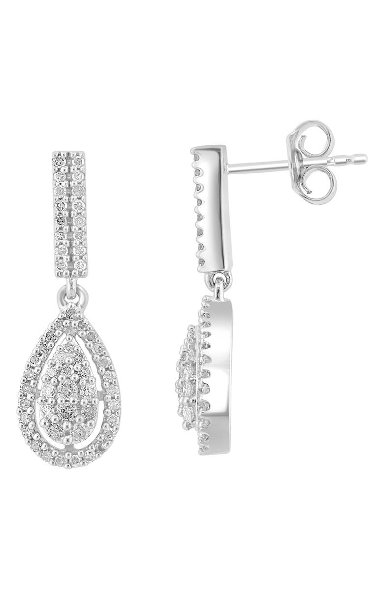 EFFY Diamond Drop Earrings, Alternate, color, White