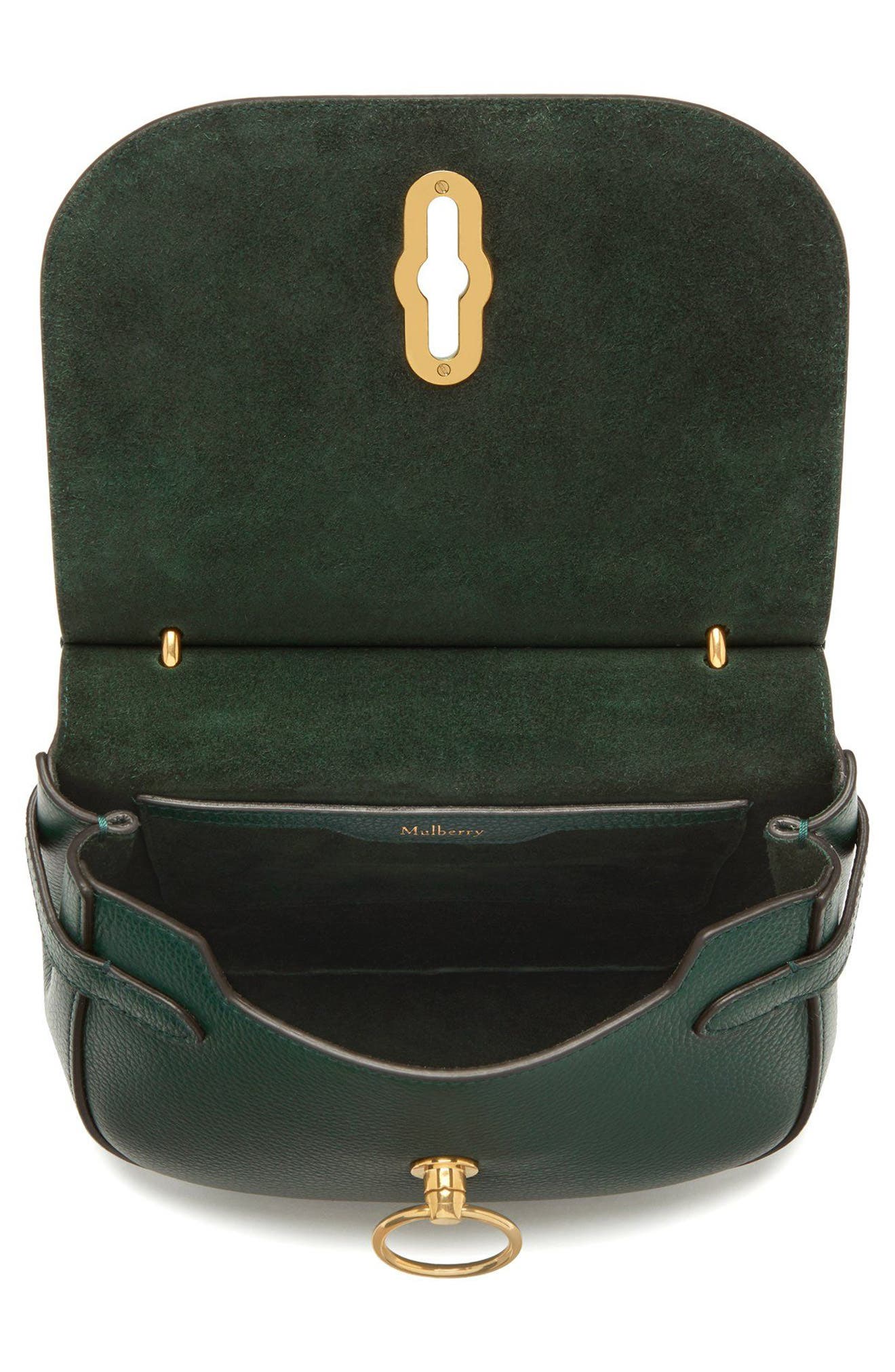 Small Amberley Leather Satchel, Alternate, color, MULBERRY GREEN