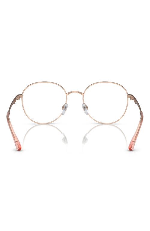 Emporio Armani 52mm Pillow Optical Glasses In Gold