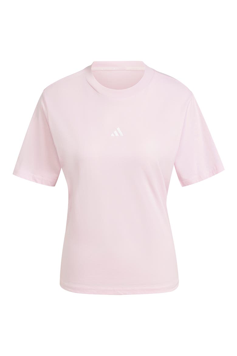 Essentials Small Logo Cotton T-Shirt, Alternate, color, CLEAR PINK/ WHITE