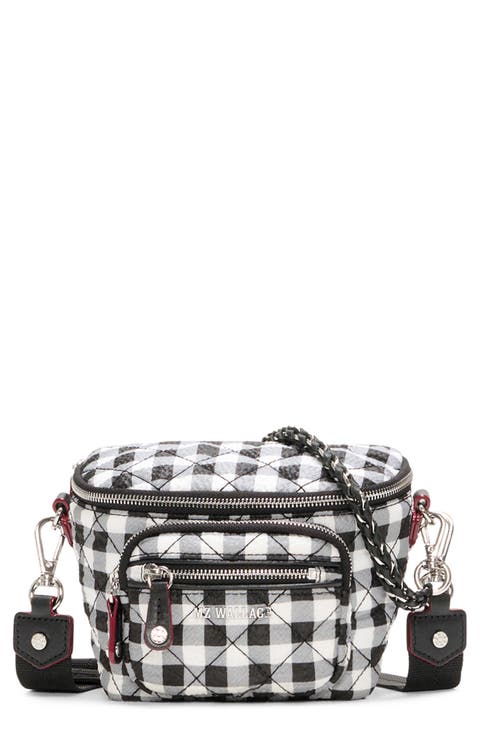 Micro Crosby Diamond Quilted Nylon Sling Bag