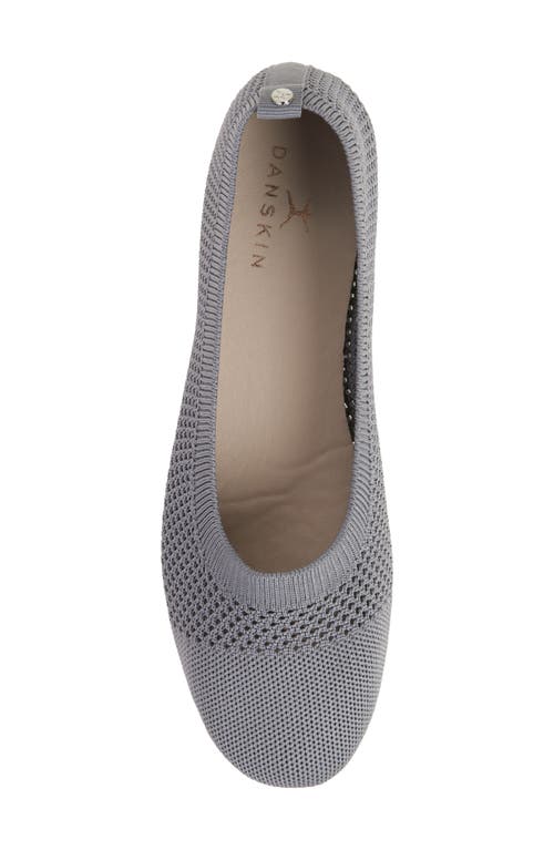 Danskin Vision Knit Ballet Flat In Grey