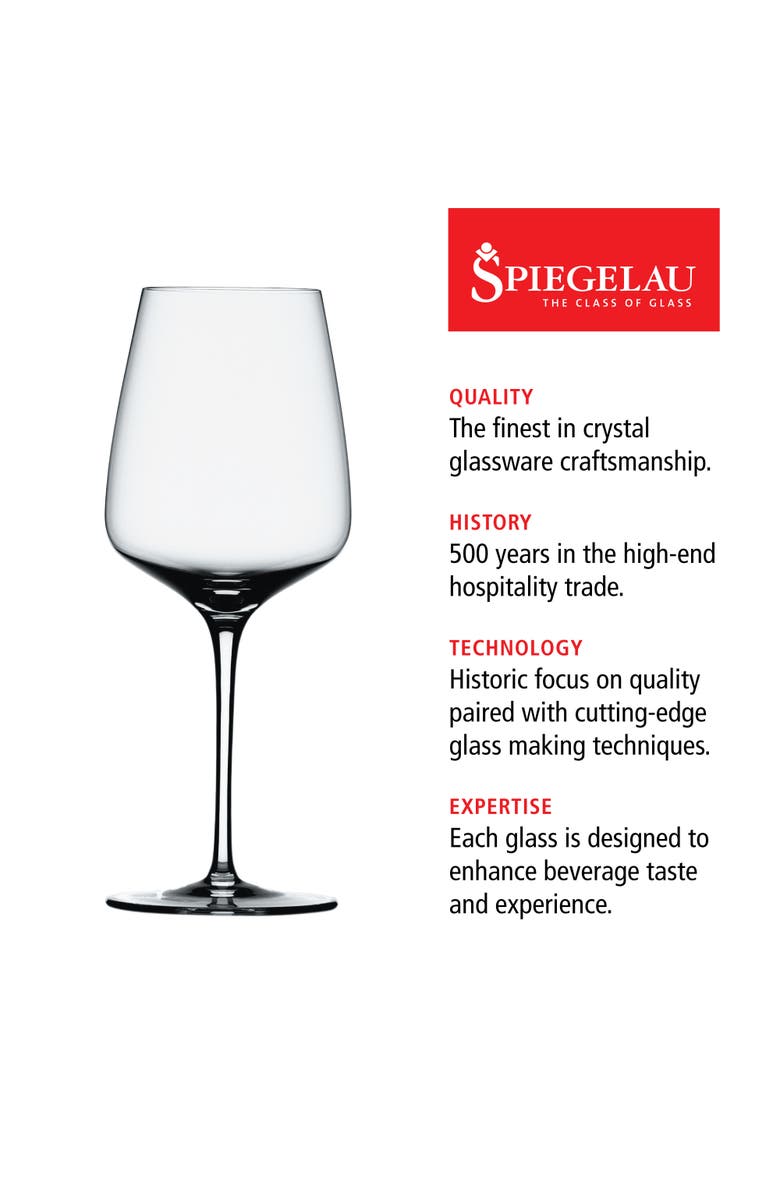 SPIEGELAU Willsberger Bordeaux Wine Glass Set of 4, Alternate, color, Clear