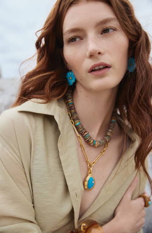 LIZZIE FORTUNATO LIZZIE FORTUNATO POND PENDANT NECKLACE