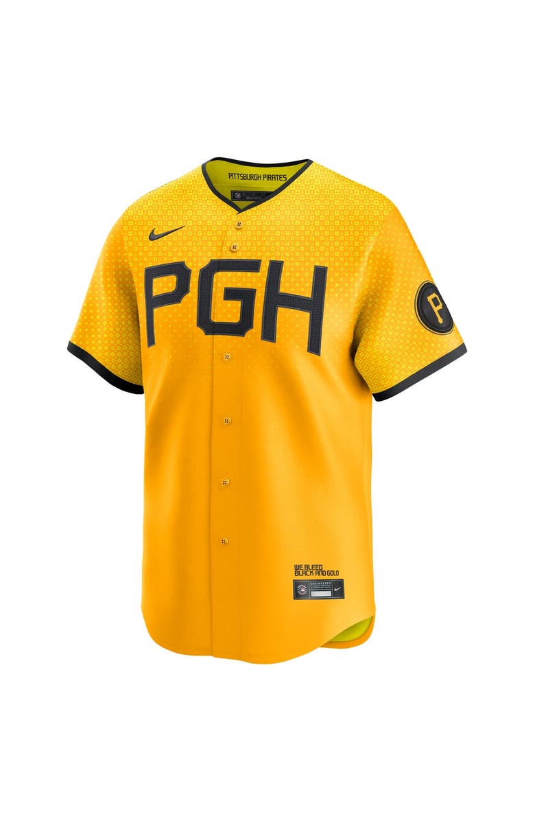 Nike Men's Nike Paul Skenes Gold Pittsburgh Pirates City Connect Limited Player Jersey, Alternate, color, Gold