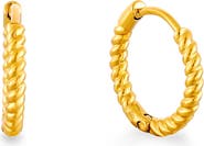 Atolea Twisted Hoops Earrings